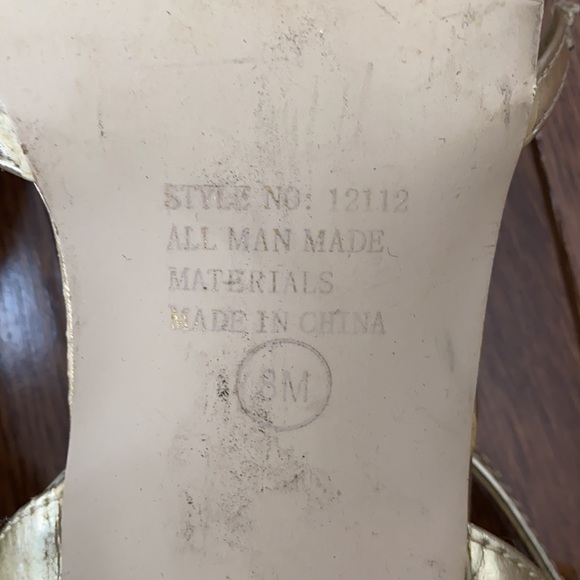 2 for $10 - Gold Dress Shoes By Annie, Size 8 - Picture 12 of 12